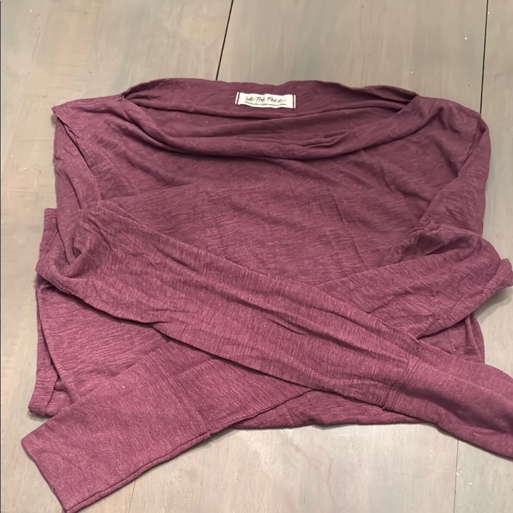 We The Free Plum Long Sleeve Top